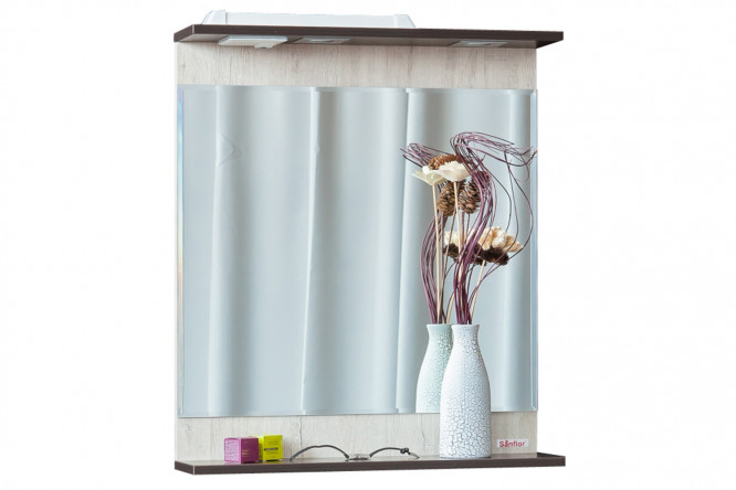 Зеркало с полкой Sanflor Толедо 80353232 от магазина ЛесКонПром.ру