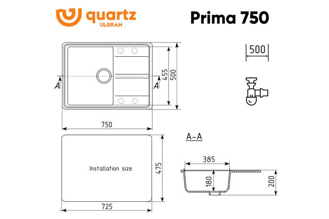 Мойка  Prima 80531996 от магазина ЛесКонПром.ру