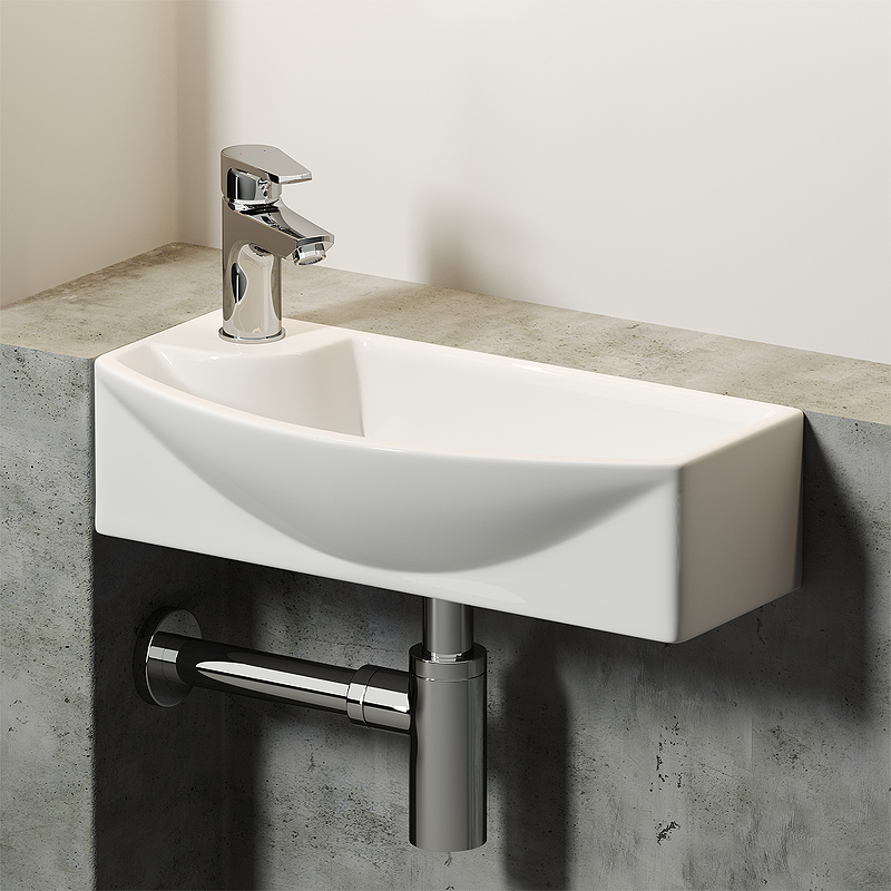 Раковина Ceramica Nova Element 45 R CN6038R Белая от магазина ЛесКонПром.ру