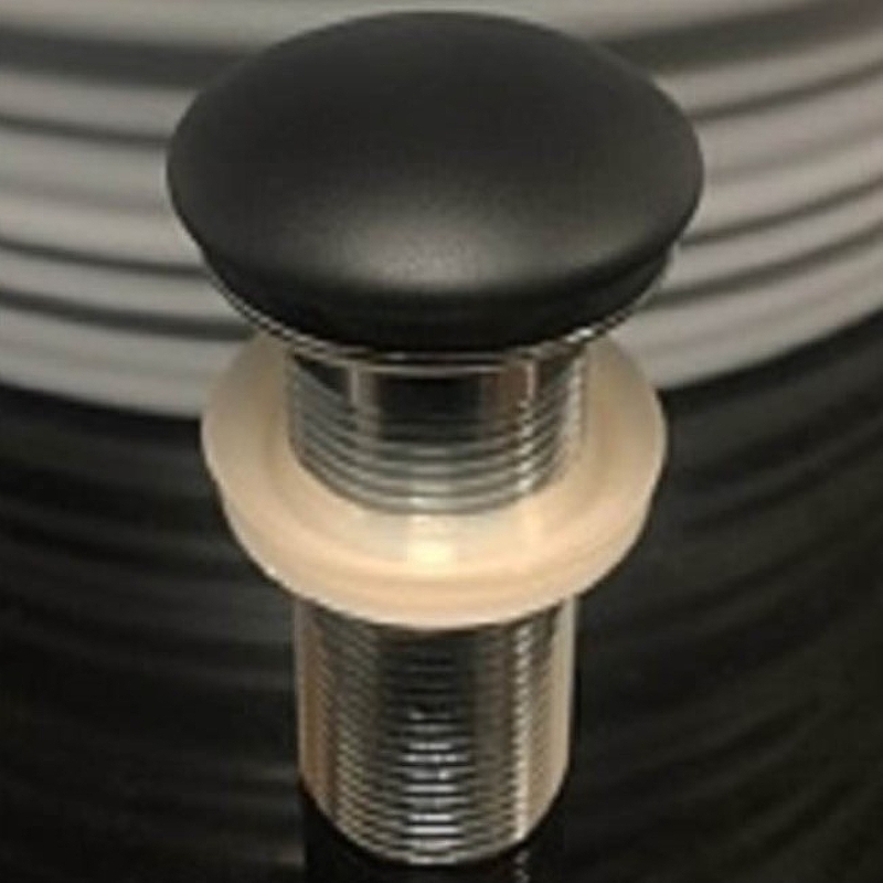 Донный клапан CeramaLux RD025 Черный матовый от магазина ЛесКонПром.ру