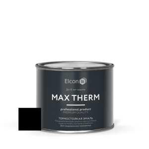 Эмаль термостойкая Elcon +1200C Max Therm 0,4 кг RAL9005 черная
