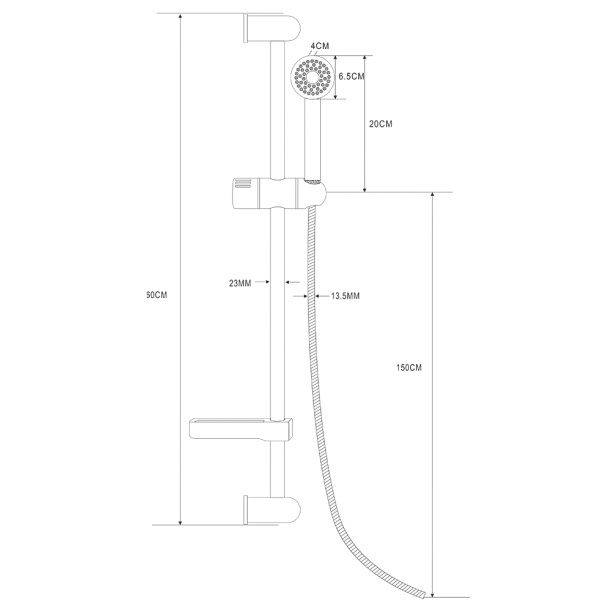 Душевой гарнитур FLUMEN Werra 1 режим от магазина ЛесКонПром.ру