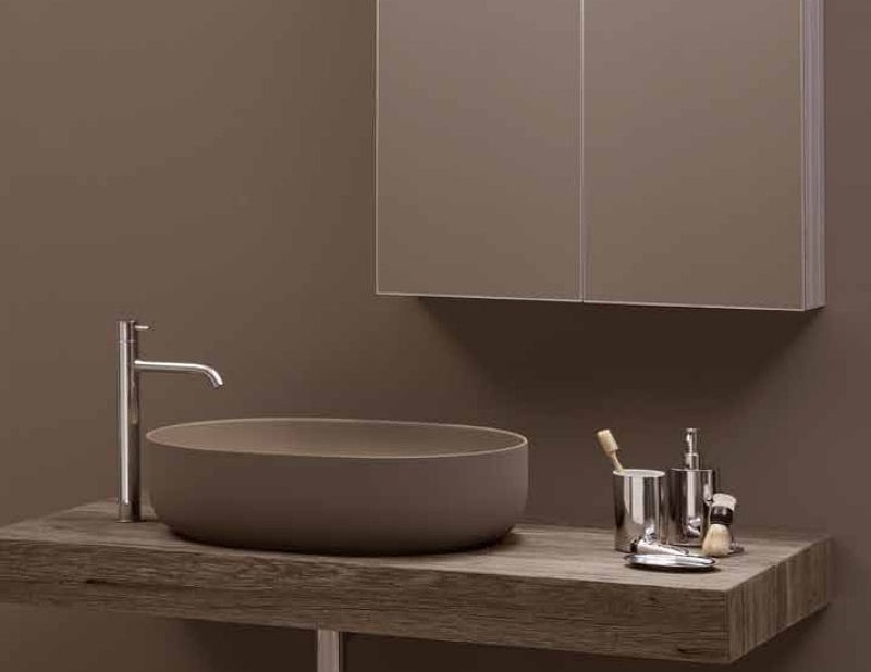 Раковина-чаша Kerasan Nolita 60 534381 Nocciola matt от магазина ЛесКонПром.ру