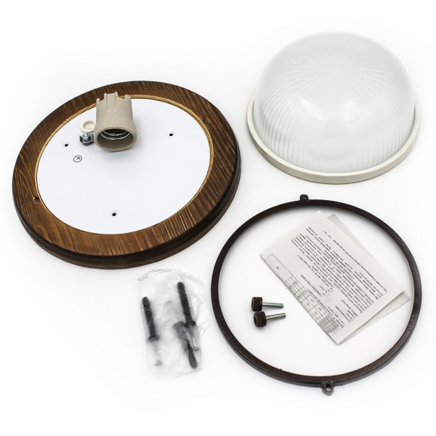 Светильник Свет Кантри 1х60 Вт Е27 IP54 орех от магазина ЛесКонПром.ру