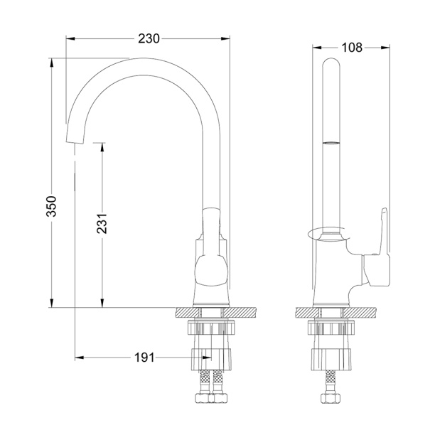 Смеситель для кухни LEMARK Evitta от магазина ЛесКонПром.ру