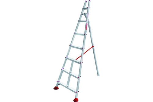Стремянка профессиональная алюминиевая садовая Новая Высота NV3191 7 ступеней (арт. 3191107) от магазина ЛесКонПром.ру