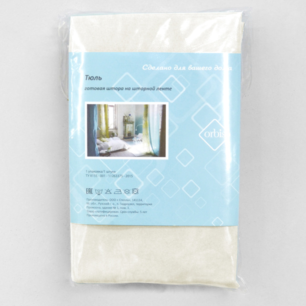 Штора-тюль Верона 200х280 см экрю от магазина ЛесКонПром.ру