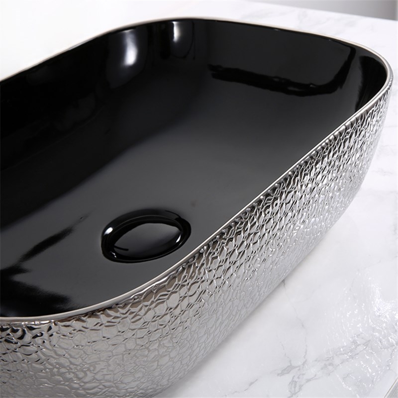 Раковина-чаша Mira 46 MR-4632BS Черная Серебро от магазина ЛесКонПром.ру