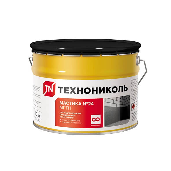 Мастика гидроизоляционная ТЕХНОНИКОЛЬ № 24 МГТН, 10 кг от магазина ЛесКонПром.ру