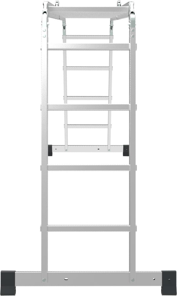 Алюминиевая четырехсекционная лестница-трансформер 400 мм NV1322 НОВАЯ ВЫСОТА 4Х4 арт.1322404 от магазина ЛесКонПром.ру