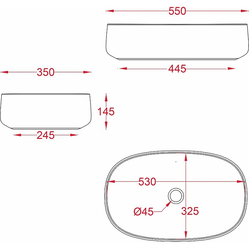 Раковина-чаша Artceram Cognac 55 COL008 39 00 Cocoa от магазина ЛесКонПром.ру