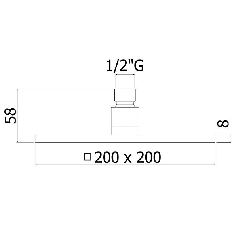 Верхний душ Paffoni Syncro ZSOF075CR Хром от магазина ЛесКонПром.ру