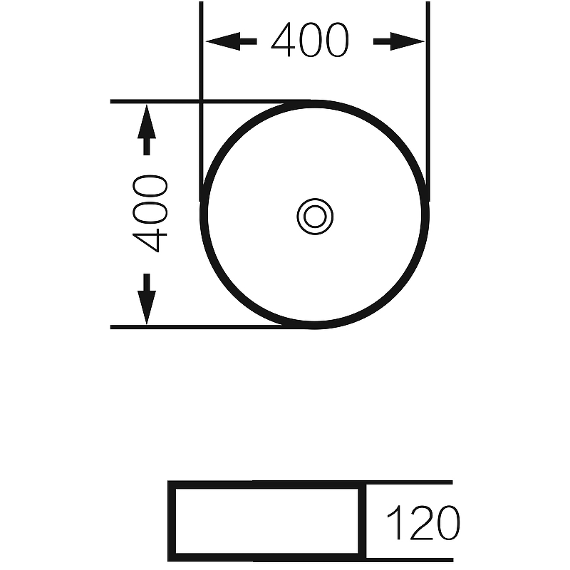 Раковина-чаша Grossman 40 GR-3013BEM Бежевая матовая от магазина ЛесКонПром.ру