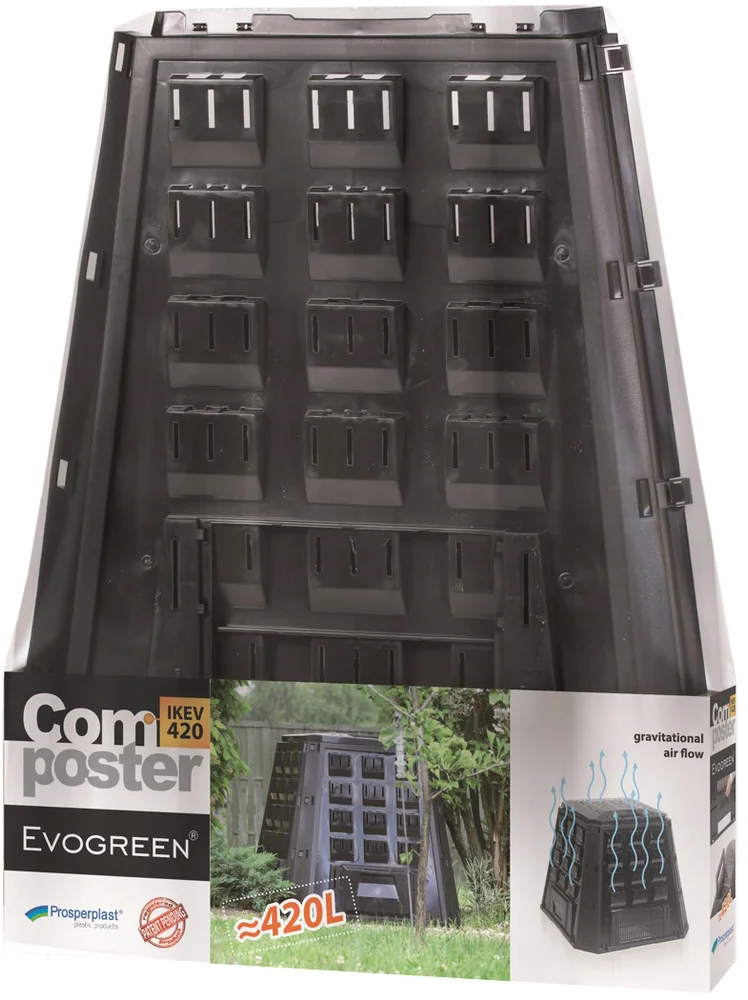 Компостер Prosperplast Evogreen 420 л, черный от магазина ЛесКонПром.ру