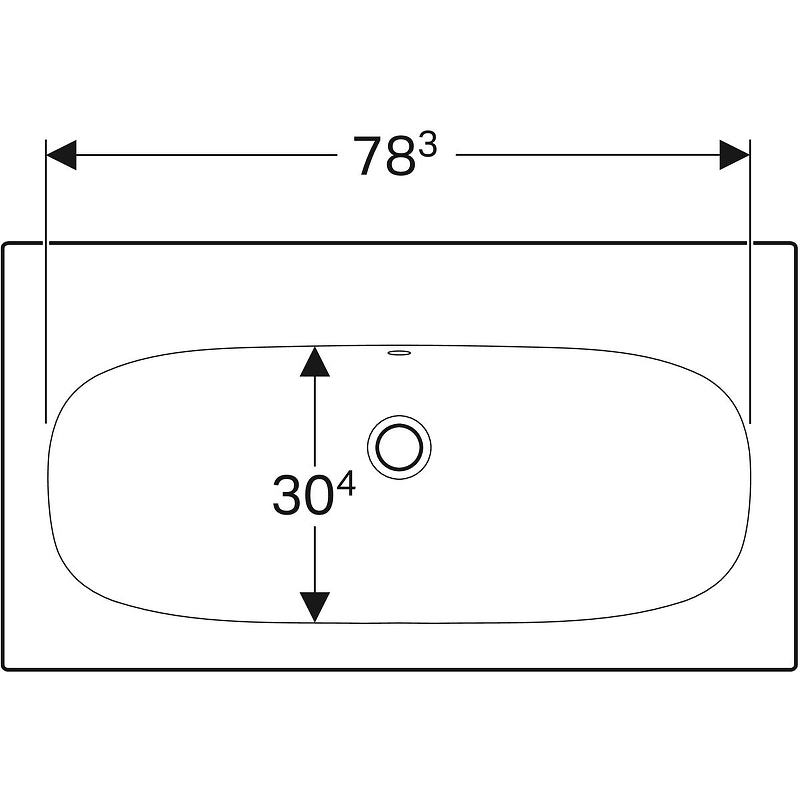 Раковина Geberit Acanto 75 500.641.01.2 Белая от магазина ЛесКонПром.ру