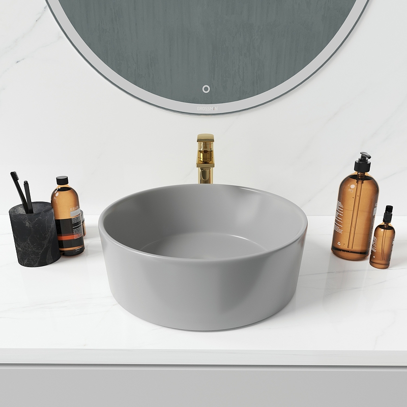 Раковина-чаша Grossman 40 GR-3013GM Серая матовая от магазина ЛесКонПром.ру