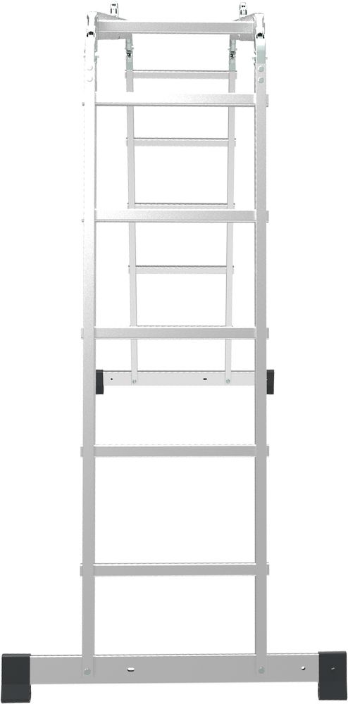 Алюминиевая четырехсекционная лестница-трансформер 400 мм NV1322 НОВАЯ ВЫСОТА 2Х4+2Х5 арт.1322245 от магазина ЛесКонПром.ру