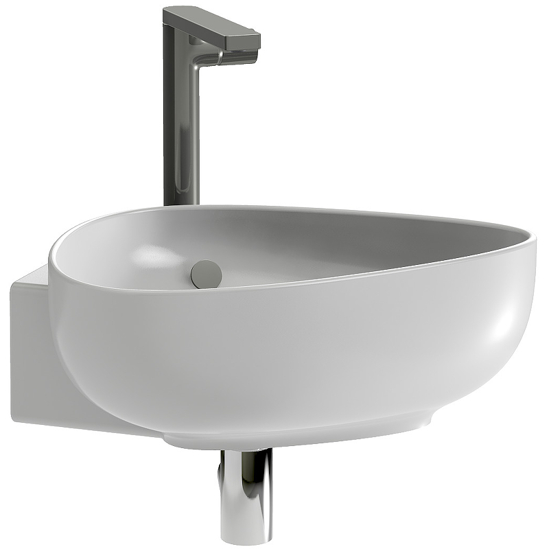 Раковина Jacob Delafon Nouvelle Vague 46 EGL112-00 Белая от магазина ЛесКонПром.ру