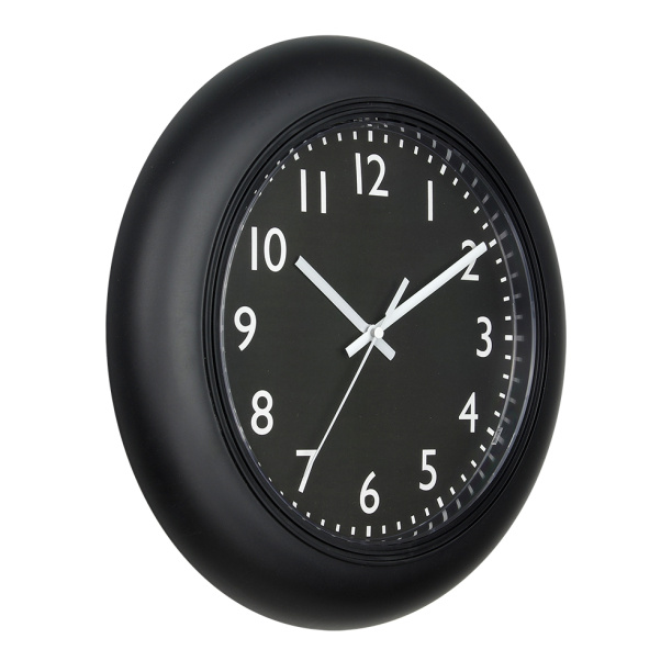 Часы настенные круглые Индастри d30 см черные от магазина ЛесКонПром.ру