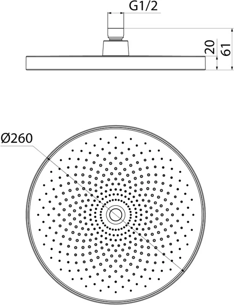 Верхний душ IDDIS SpaHome SPA26CPi64 от магазина ЛесКонПром.ру