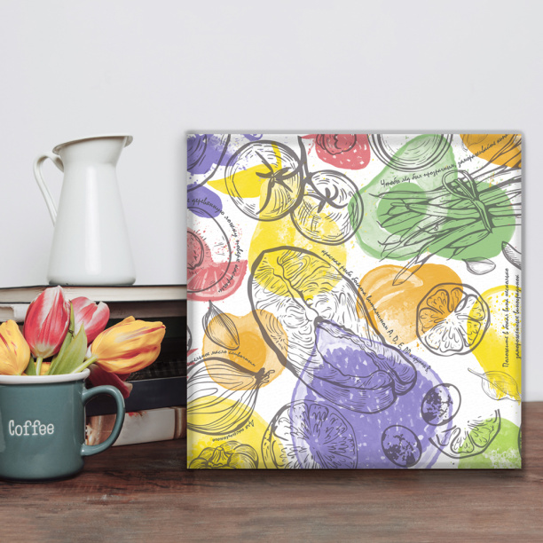 Канвас 40х40 см Юрий Гагарин СТЗ-30 от магазина ЛесКонПром.ру