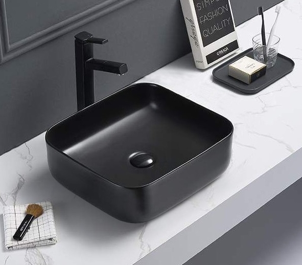 Раковина-чаша CeramaLux 39 2106 Черная матовая от магазина ЛесКонПром.ру