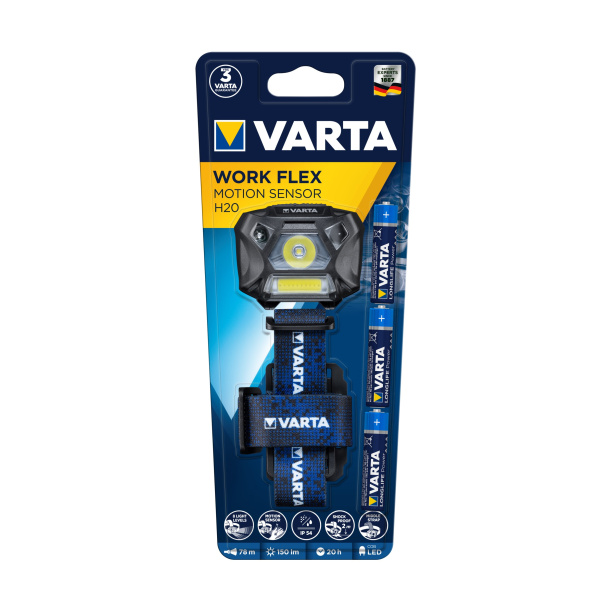 Фонарь налобный VARTA 3 Вт IP54 3xAAA от магазина ЛесКонПром.ру