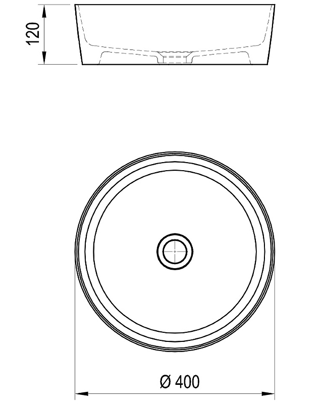 Раковина-чаша Ravak Uni 40 XJX01140001 Белая от магазина ЛесКонПром.ру