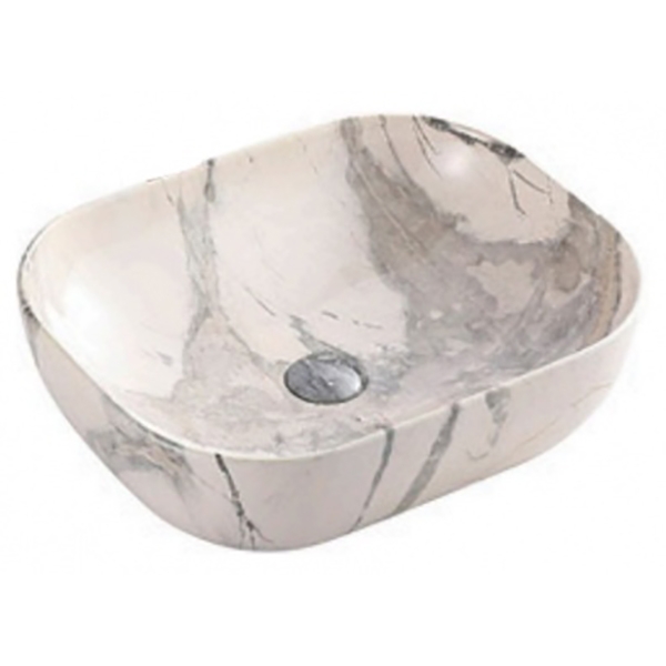 Раковина-чаша CeramaLux 50 K397G125 Белая Серая от магазина ЛесКонПром.ру