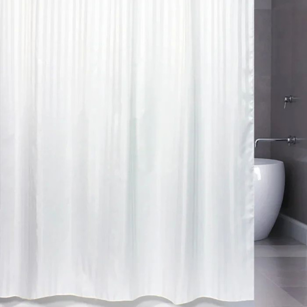 Штора для ванной BATH PLUS BIG 200х240 см текстиль белая от магазина ЛесКонПром.ру