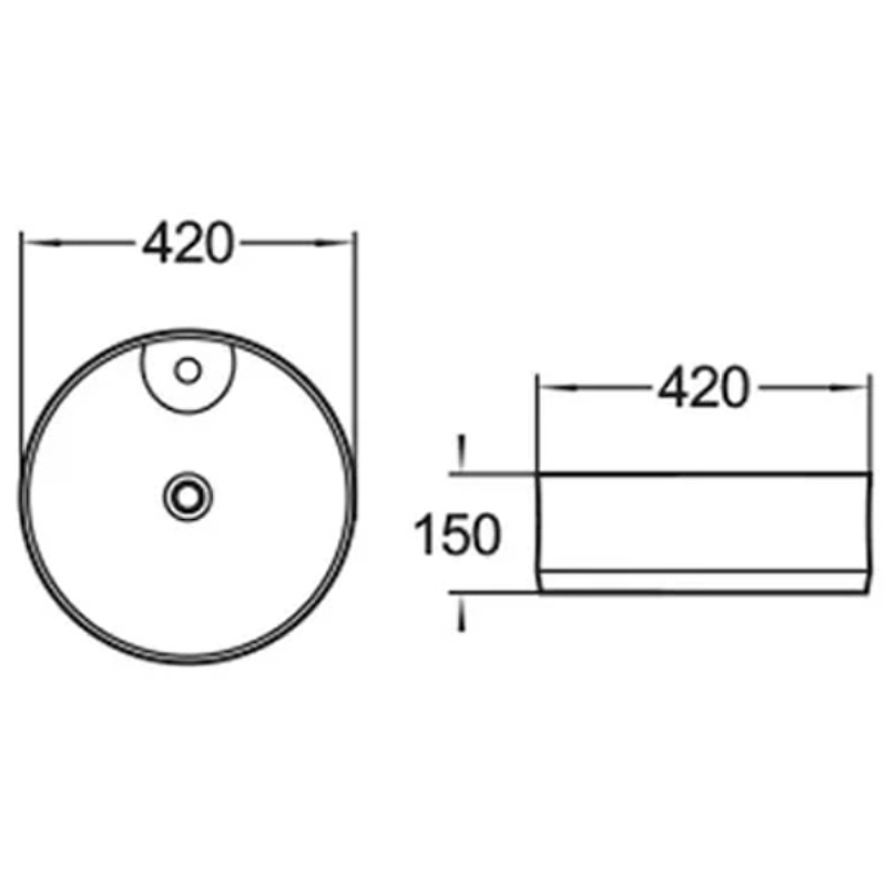 Раковина-чаша Comforty 42 78200 00004143747 Белая от магазина ЛесКонПром.ру
