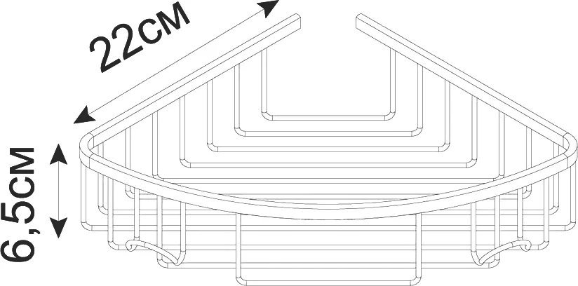 Полка Fixsen Hotel FX-31051-1 угловая, хром от магазина ЛесКонПром.ру
