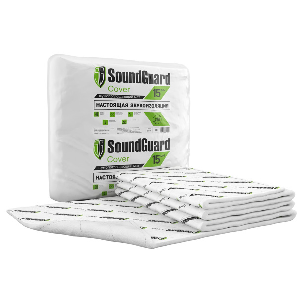 Мат звукоизоляционный SoundGuard Cover 5000x1500x15 мм от магазина ЛесКонПром.ру