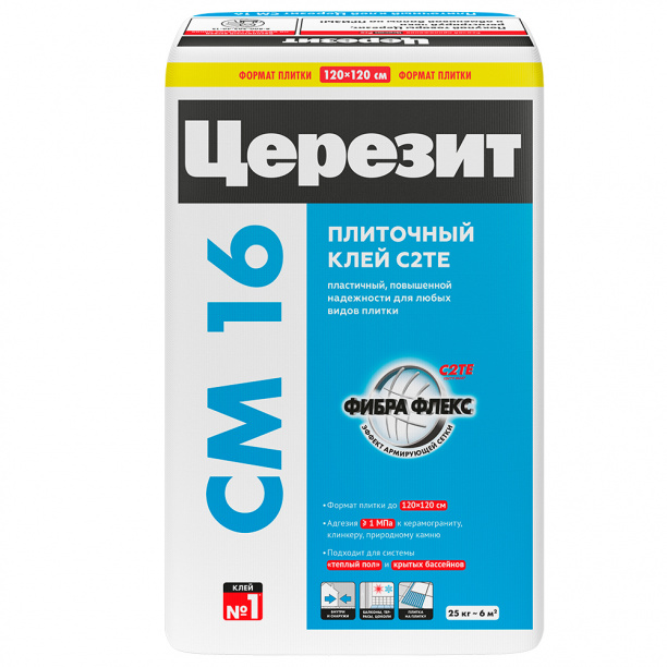 Клей для плитки Ceresit СМ 16, 25 кг от магазина ЛесКонПром.ру