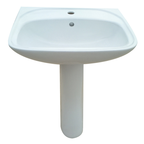 Раковина Sanitwell SH341 с пьедесталом 56,5 см от магазина ЛесКонПром.ру