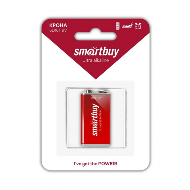 Батарейка крона 6LR61 Smartbuy от магазина ЛесКонПром.ру