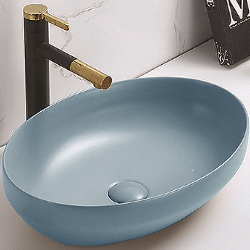 Раковина-чаша CeramaLux 50 78590MHL Голубая матовая от магазина ЛесКонПром.ру