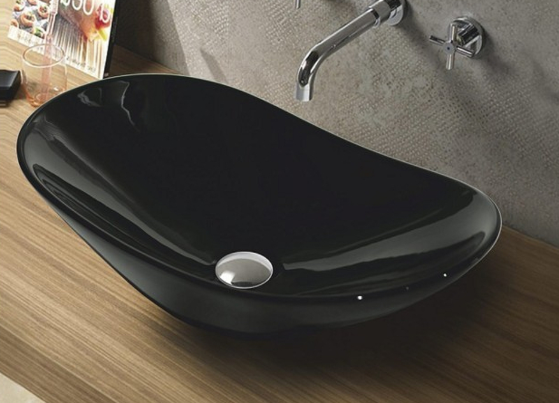 Раковина-чаша CeramaLux 60 7811АВ Черная глянцевая от магазина ЛесКонПром.ру