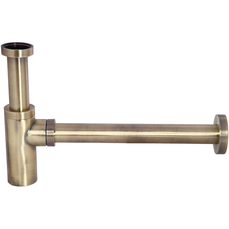 Сифон для раковины Kaiser 958L-An Бронза от магазина ЛесКонПром.ру