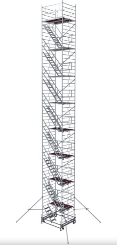 ВЫШКА МОДУЛЬНАЯ АЛЮМИНИЕВАЯ megal -BMA1400/17 С ЛЕСТНИЦЕЙ от магазина ЛесКонПром.ру