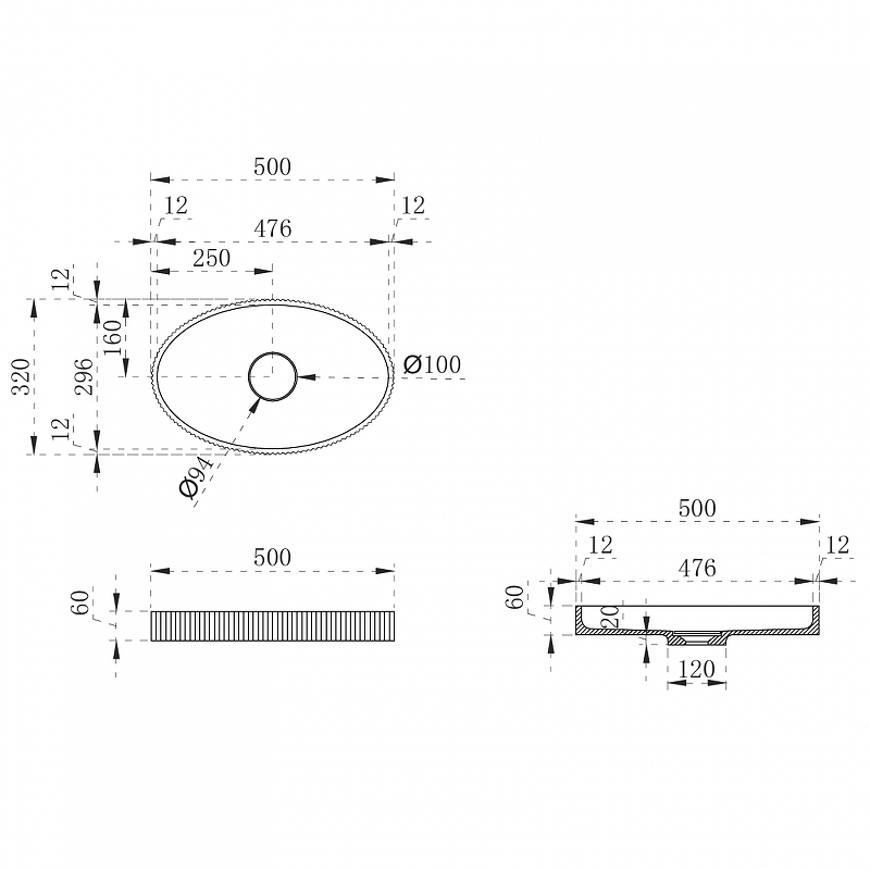 Раковина-чаша Abber Stein 50 AS2603Violett Фиолетовая от магазина ЛесКонПром.ру