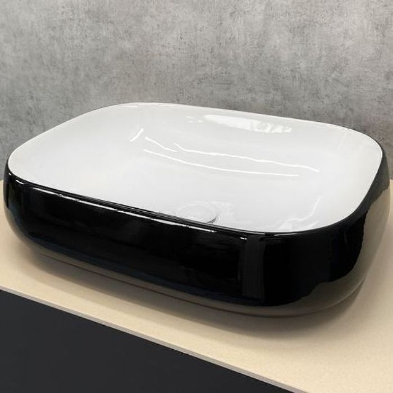Раковина-чаша Comforty 54 78102BW 00004148149 Черная Белая от магазина ЛесКонПром.ру