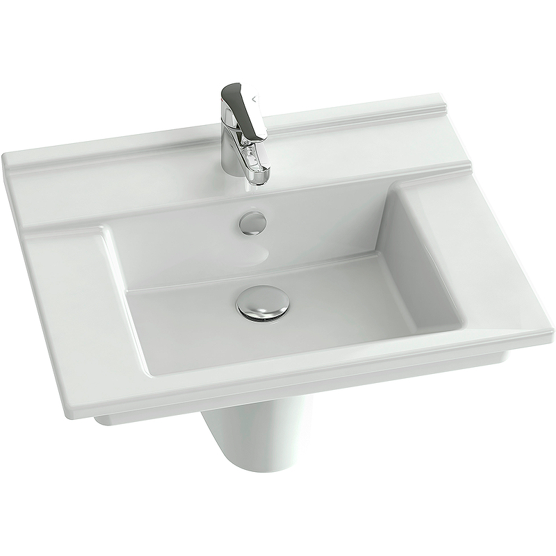 Раковина Jacob Delafon Struktura 60 EXI112-00 Белая от магазина ЛесКонПром.ру