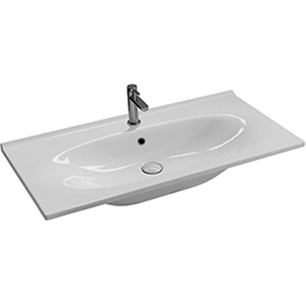 Раковина Hatria Le Fiabe 100 Y1BQ Белая от магазина ЛесКонПром.ру