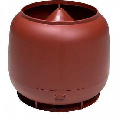 Колпак вентиляционного выхода Vilpe 160, цвет красный от магазина ЛесКонПром.ру