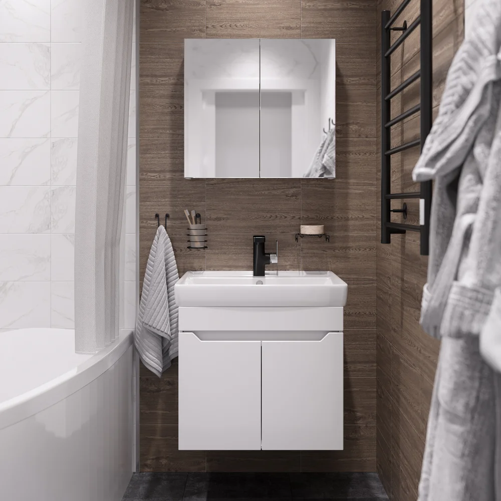 Зеркало-шкаф DIWO Архангельск 60 от магазина ЛесКонПром.ру