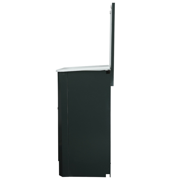 Тумба с пластиковой мойкой 130х50х43 см мокрый асфальт от магазина ЛесКонПром.ру