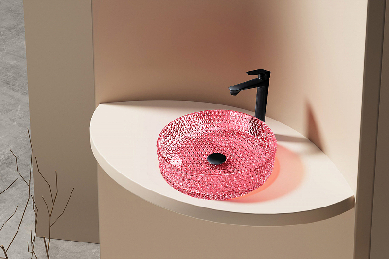 Раковина-чаша Abber Glas 40 AK2301R Рубиновая от магазина ЛесКонПром.ру