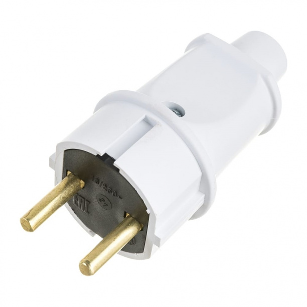 Вилка без заземления СВЕТ В16-006 от магазина ЛесКонПром.ру