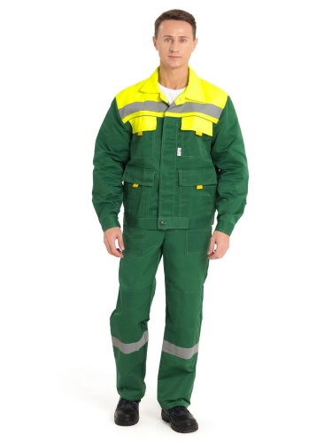 КОСТЮМ "НОВА" (Зеленый/Лимон) от магазина ЛесКонПром.ру